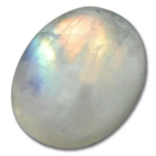 Comparing authentic and synthetic moonstone under directed light