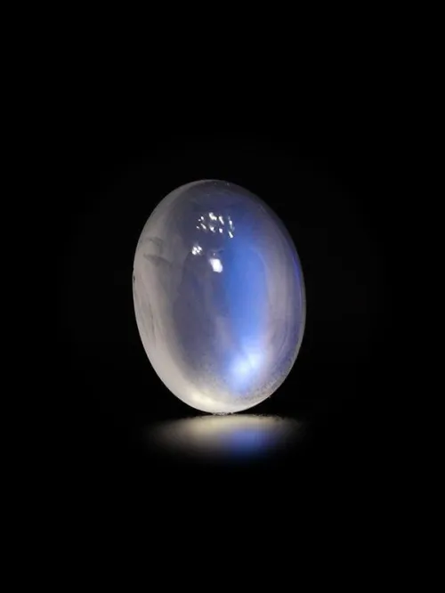Moonstone rotated under different light angles